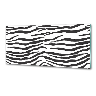 Glasrückwand für die küche Zebra-Hintergrund
