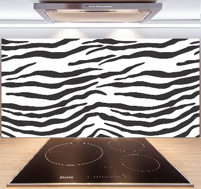 Glasrückwand für die küche Zebra-Hintergrund