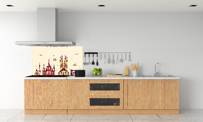 Küchen wandpaneel Die Inschrift Barcelona