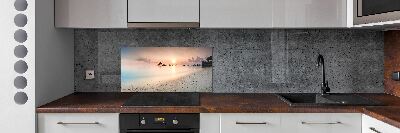 Glasrückwand für die küche Malediven Strand