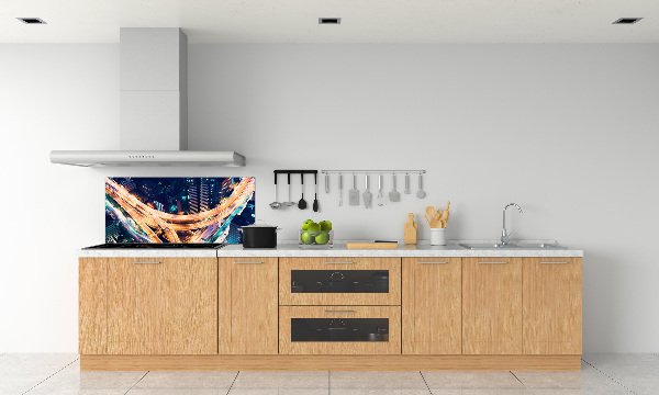 Glasrückwand für die küche Autobahn nach Tokio