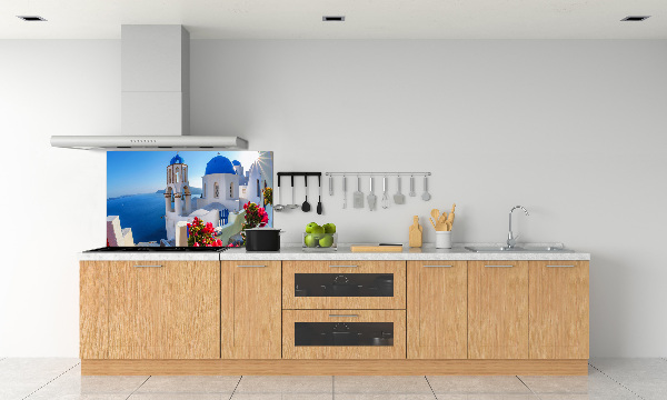 Platte für Küchenrückwand Santorini, Griechenland