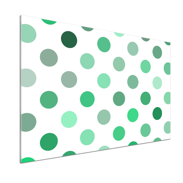 Glasrückwand für die küche Grüne Punkte