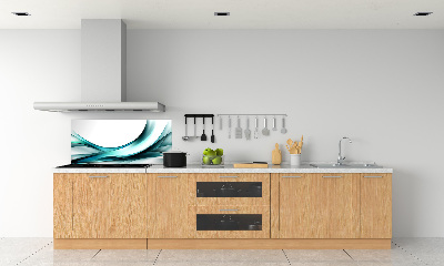 Glasrückwand für die küche Abstrakte Wellen