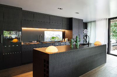 Glasrückwand für die küche Limetten und Wasser