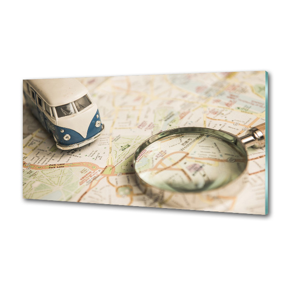 Glasrückwand für die küche Symbolik des Reisens