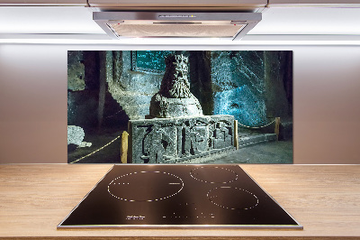 Glasrückwand für die küche Salzbergwerk