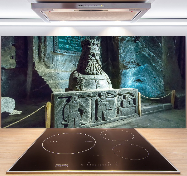 Glasrückwand für die küche Salzbergwerk