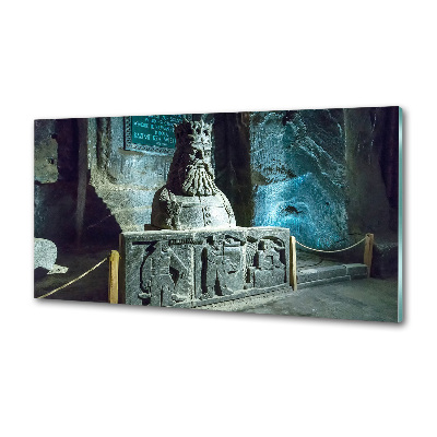 Glasrückwand für die küche Salzbergwerk