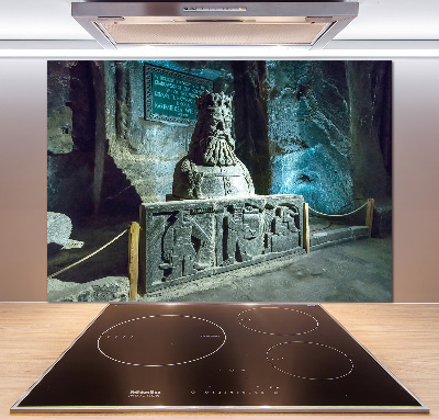 Glasrückwand für die küche Salzbergwerk