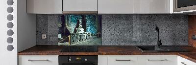 Glasrückwand für die küche Salzbergwerk