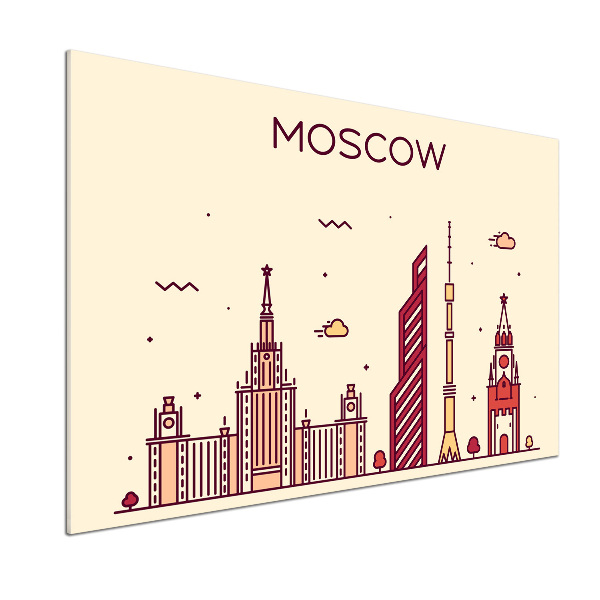 Platte für Küchenrückwand Moskauer Gebäude