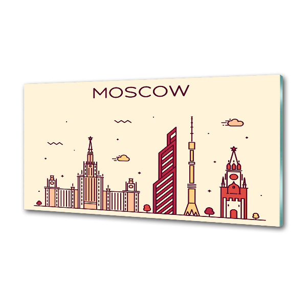 Platte für Küchenrückwand Moskauer Gebäude