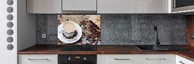 Platte für Küchenrückwand Kaffee mit Milch