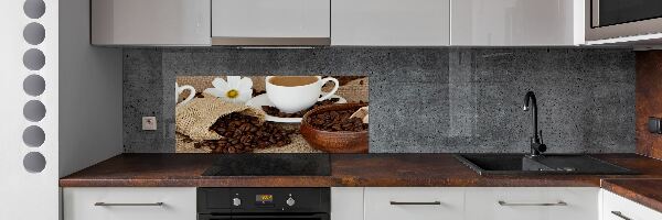 Küchen wandpaneel Kaffee mit Milch