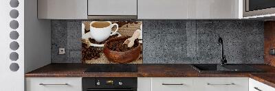 Küchen wandpaneel Kaffee mit Milch