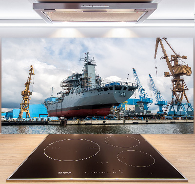 Glasrückwand für die küche Werft