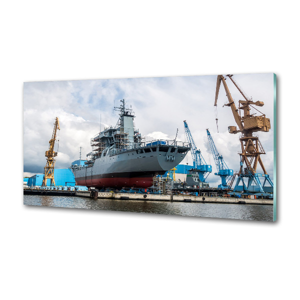 Glasrückwand für die küche Werft