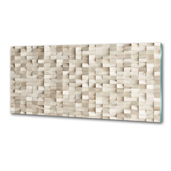 Küchen wandpaneel Holzwürfel