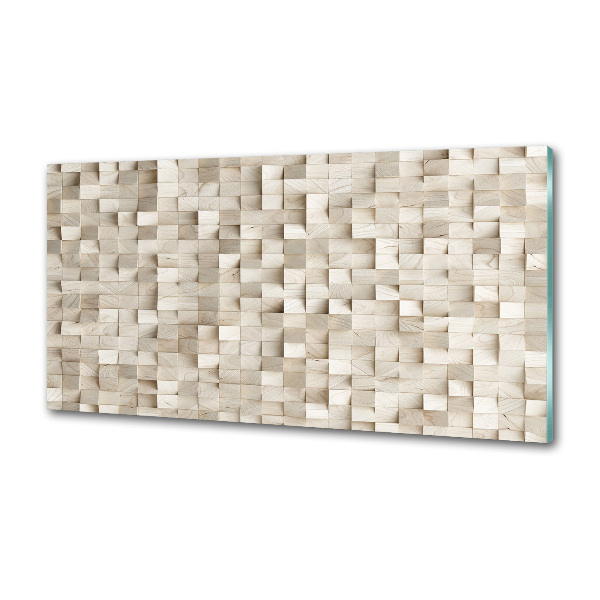 Küchen wandpaneel Holzwürfel