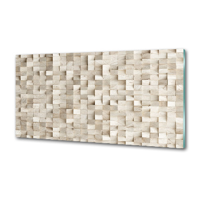 Küchen wandpaneel Holzwürfel