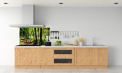 Glasrückwand für die küche Pfad in der Wiese