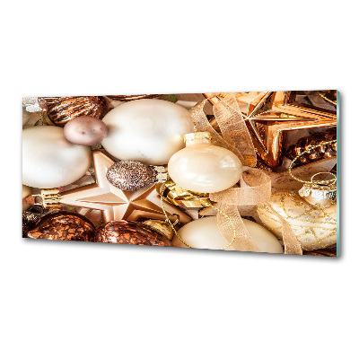 Küchen wandpaneel Weihnachtskugeln