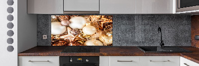 Küchen wandpaneel Weihnachtskugeln