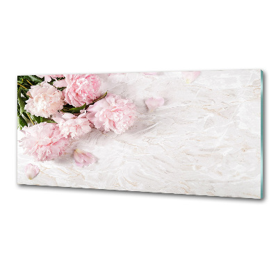 Küchen wandpaneel Pfingstrosen