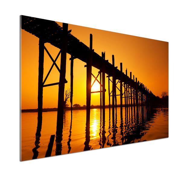 Platte für Küchenrückwand Sunset Bridge