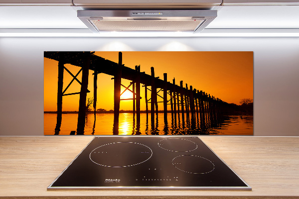 Platte für Küchenrückwand Sunset Bridge