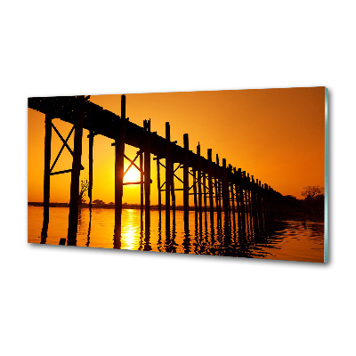 Platte für Küchenrückwand Sunset Bridge