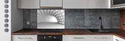 Glasrückwand für die küche Abstrakter Tunnel