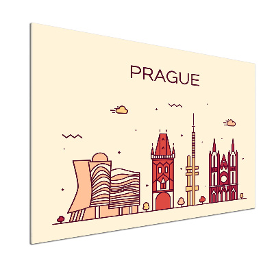 Küchen wandpaneel Prager Gebäude