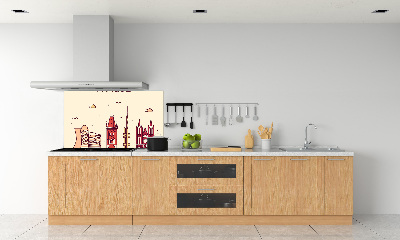 Küchen wandpaneel Prager Gebäude