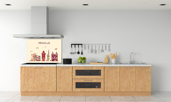 Küchen wandpaneel Prager Gebäude