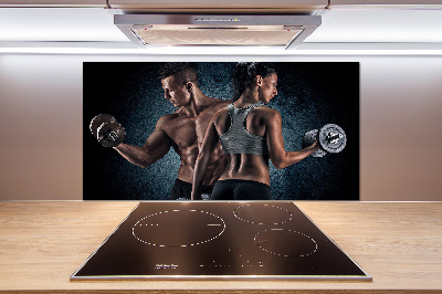 Küchen wandpaneel Muskelaufbau