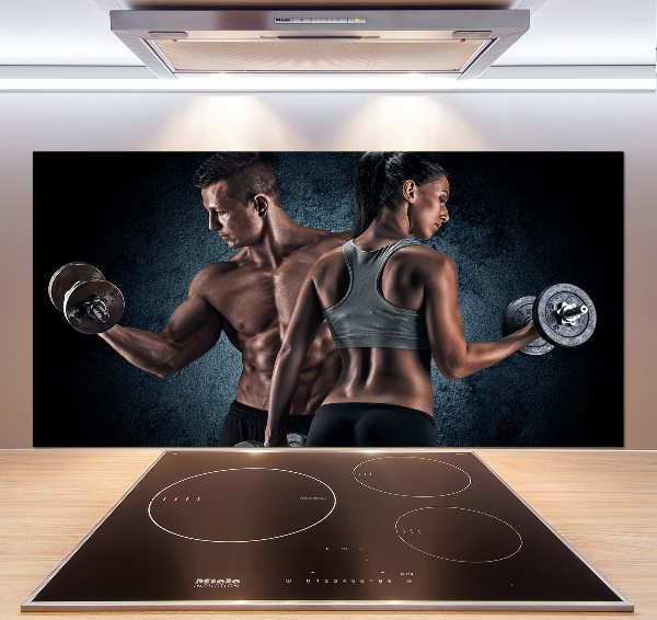 Küchen wandpaneel Muskelaufbau