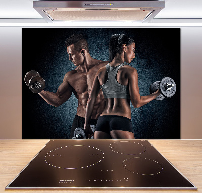 Küchen wandpaneel Muskelaufbau