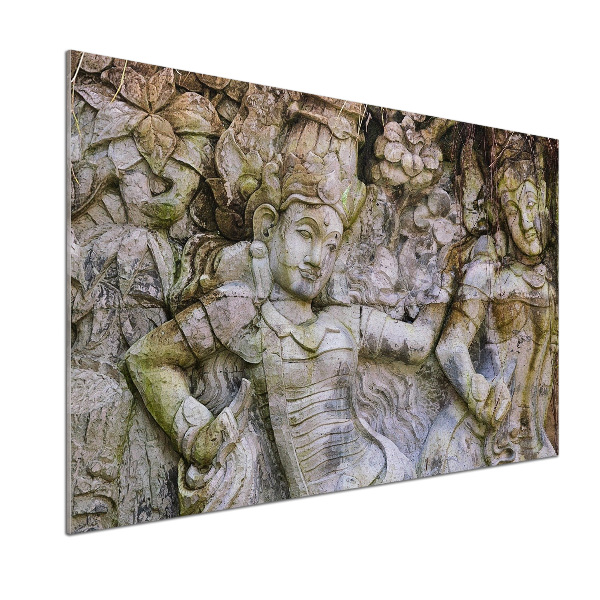 Platte für Küchenrückwand Steinskulptur