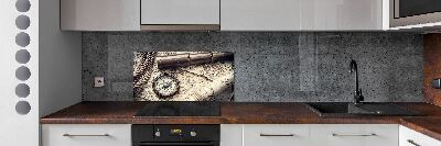 Glasrückwand für die küche Kompass-Kartenlupe