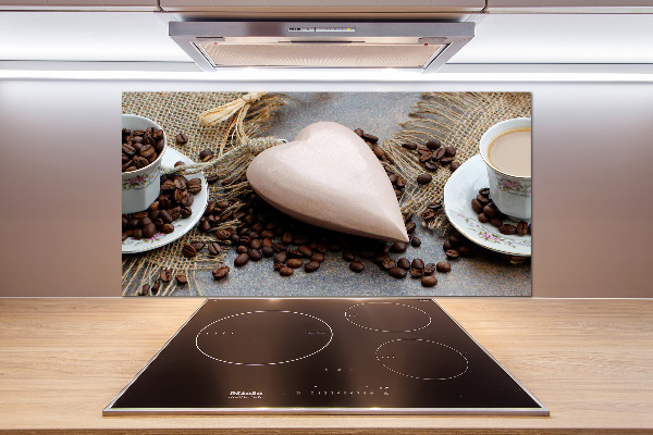 Glasrückwand für die küche Kaffee mit Milch