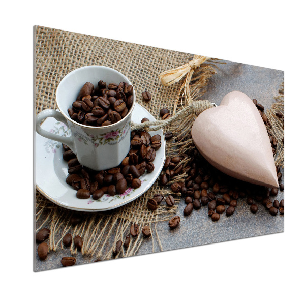 Glasrückwand für die küche Kaffee mit Milch