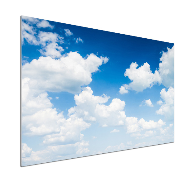 Glasrückwand für die küche Wolken am Himmel