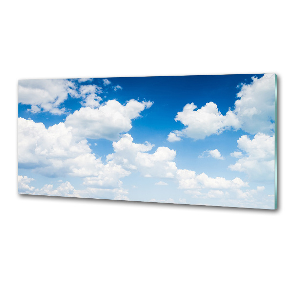 Glasrückwand für die küche Wolken am Himmel
