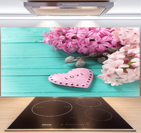 Küchen wandpaneel Ohne und Herz