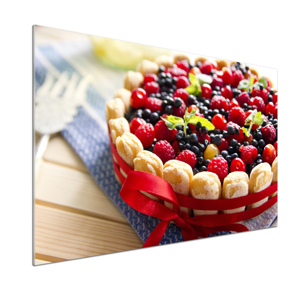 Küchen wandpaneel Waldbeerenkuchen