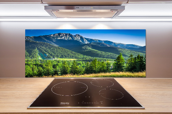 Platte für Küchenrückwand Skisprungschanze in den Tatra-Bergen