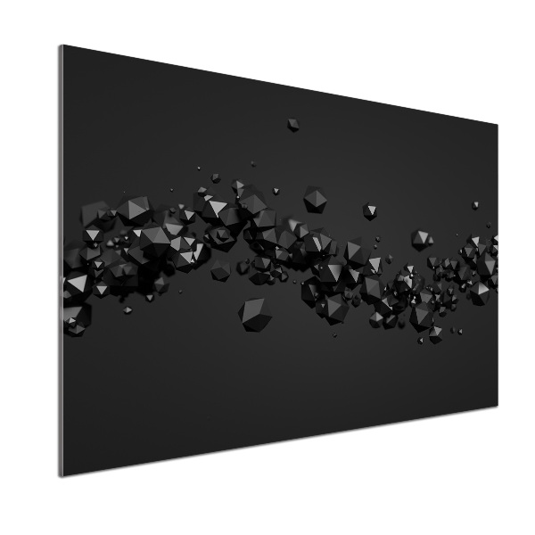 Glasrückwand für die küche 3D-Abstraktion