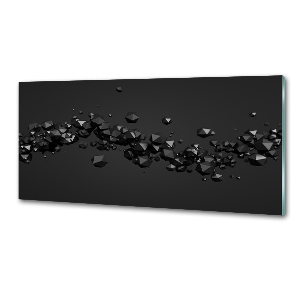 Glasrückwand für die küche 3D-Abstraktion